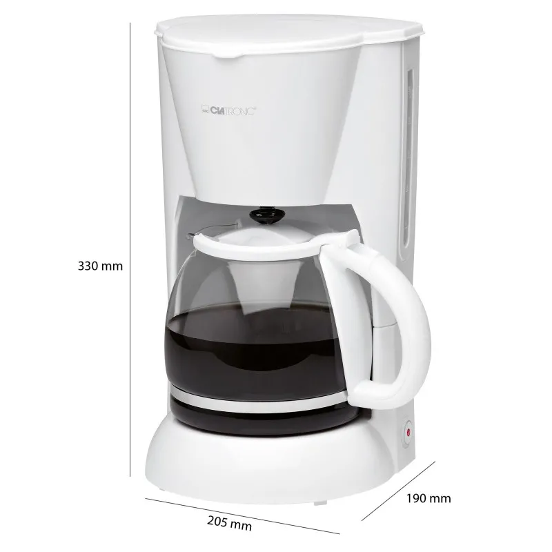 Кавоварка капельна Clatronic KA 3473 White : сучасна капельна кавоварка для справжніх гурманів